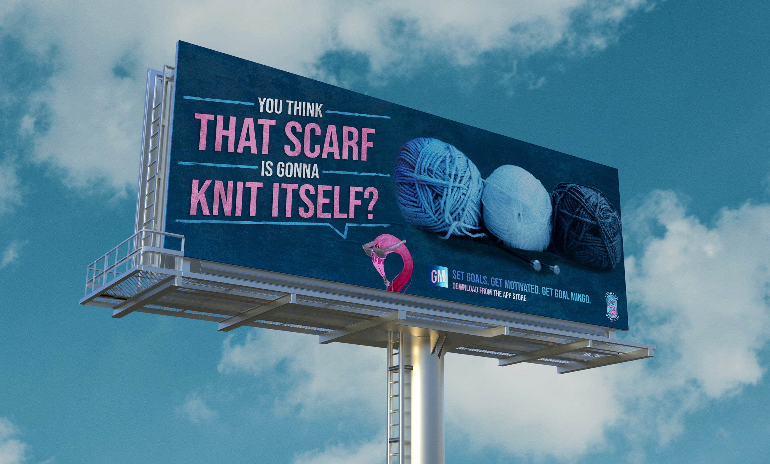 You think that scarf is gonna knit itself?